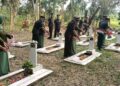 Sambut HUT ke-81 TNI, Kodim 1208/Sambas Gelar Ziarah ke Taman Makam Pahlawan Kabupaten Sambas
