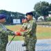DENGAN SEMANGAT PENGABDIAN, DANSESKOAL PIMPIN UPACARA HUT KE-81 TNI