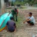 Babinsa Kunjungi Kreatif Warga Pelestari Perahu Tradisional