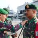 Naik Pangkat di Pelabuhan Benoa, Satgas Pamtas Yonarmed 12 Kostrad Apresiasi Prajurit Berprestasi