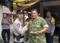 Sinergitas Solid, Polsek VII Koto Sambangi Koramil 03/Sungai Sariak Beri Ucapan Selamat HUT TNI ke-81