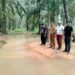 Tanggap Bencana Alam, Koramil 12/LP Turun Langsung Cek Lokasi Longsor Penutup Aliran Sungai di Sabungan