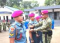 Upacara Kenaikan Pangkat Prajurit Puslatpurmar 6 Jampangtengah Berlangsung Khidmat