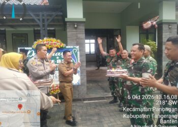 Forkopimcam Panongan Berikan Ucapan HUT ke-81 TNI, Perkuat Sinergitas Antarinstansi