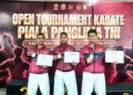 Tiga Prajurit Yonarhanud 1 Kostrad Ukir Prestasi di Open Tournament Karate Piala Panglima TNI