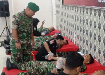 AKSI KEMANUSIAN,PERSONEL KODIM 0201/MEDAN IKUT DONOR DARAH DALAM RANGKA HUT KE-79 KOPASGAT TAHUN 2026