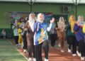 Persit KCK Cabang LXII Kodim 0308/Padang Pariaman Gelar Olahraga Bersama dan Bermain Pickleball
