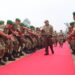 Pangdam XII/Tpr Dampingi Menhan RI Tinjau Kesatrian Yonif TP 833/Bumi Daranante
