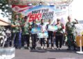 Semarakkan HUT TNI Ke-81, Koramil 0808/03 Kanigoro Gelar Fun Run 5K Bersama Masyarakat