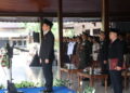 Dandim Tulungagung Bersama Ketua Persit Hadiri Upacara Hari Jadi ke-81 Provinsi Jawa Timur