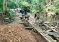 Kodim 0205/TK Bangun Jembatan Beton di Kutambaru, Progres Capai 30,1 Persen