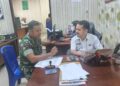 Merawat Hubungan Baik,Babinsa Koramil 0201-06/MS Komsos dengan Staf Kelurahan Helvetia