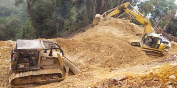 Empat Hari TMMD ke-130 Kodim 0206/Dairi, Pembukaan Jalan Sibongkaras Capai 53 Persen
