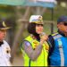 Korlantas Polri Polisi Bersama Masyarakat , Ka induk BSD Kompol Darma Memberikan Edukasi untuk Sopir Truk