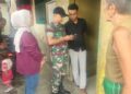 Babinsa Karang Berombak Monitor Penggerebekan Dugaan Kumpul Kebo di Medan Barat