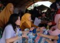 Warga Berbondong-bondong datangi Pos Pengobatan Gratis di Lokasi TMMD ke 130 wilayah Labusel