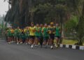 Pangdivif 1 Kostrad Pimpin Lari Aerobik 5K, Jaga Kebugaran Prajurit