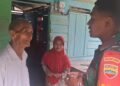 Wajah Tukirin Sumringah melihat Rumahnya Mulai dikerjakan Satgas TMMD 130 Kodim 0209/Labuhanbatu