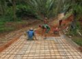Kodim 0212/TS Bangun Jembatan Beton di Sampuran, Progres Capai 76,25 Persen