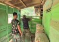 Pasutri di Dusun Wonosari Gembira, Sambut Hangat Satgas TMMD 130 Kodim 0209/Labuhanbatu Mulai Rekap Rumahnya