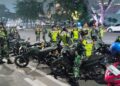 Jaga Keamanan dan Ketertiban, Babinsa Koramil 0201-02/MT Bersama Tim Patroli Motoris Kodim Medan Sisir Wilayah Kota