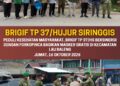 PEDULI KESEHATAN MASYARAKAT, BRIGIF TP 37/HS BERSINERGI DENGAN FORKOPINCA BAGIKAN MASKER GRATIS DI KECAMATAN LAU BALENG