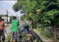 MINGGU BERSIH CIPTAKAN LINGKUNGAN SEHAT, BABINSA KORAMIL 0201-03/MD SERDA JUNAIDI SARAGIH GOTONG ROYONG BERSAMA WARGA BINAAN