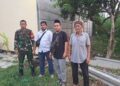 Jaga Kondusivitas Wilayah, Babinsa Koramil 0201-01/MP Monitor Musyawarah Pemagaran Lahan di Kelurahan Silalas