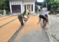 Semarak Sumpah Pemuda, Koramil 12/LP Sinergi Dukung Pembukaan Turnamen Mini Soccer di Sungai Kanan