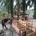 Kodim 0203/LKT Bangun Jembatan Beton di Kuala Langkat, Progres Capai 10 Persen