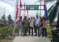 Akselerasi Pesisir Labuhanbatu, Koramil 03/SB Resmikan Jembatan Beton Garuda di Sei Berombang
