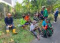 SERKA SAFARI KOMSOS BERSAMA PERANGKAT KELURAHAN DENGAN MELAKSANAKAN GOTONG ROYONG DI BANTARAN SUNGAI SEI BATUAN