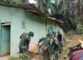 Sasaran Fisik terus Dipacu, Rumah Tidak Layak Huni (RTLH) Dinding Triplek di Rehap TNI