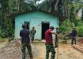Pondasi Rumah Suroto mulai Dikerjakan Satgas TMMD ke 130 Kodim 02/9/Labuhanbatu