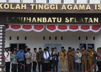 Koramil 12/LP Hadiri Peresmian dan Syukuran STAI Darul Husna Langga Payung di Desa Sabungan