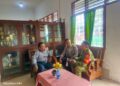 PERKUAT KEMANUNGGALAN TNI RAKYAT, BABINSA SERKA UDIN GUNTORO  KOMSOS DI SEKOLAH SMP SWASTA AMAL LUHUR