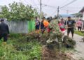 Babinsa Kota Bangun Bersama Warga Gotong Royong Massal Tingkat Kecamatan