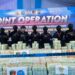 TIM GABUNGAN BNN, POLRI, SERTA BEA DAN CUKAI AMANKAN KAPAL TANKER BERMUATAN 1,16 TON KETAMINE