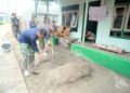 Satgas TMMD ke-130 Kodim 0209/Labuhanbatu Rampungkan Pembangunan RTLH Milik Ibu Dorimah br Marbun di Labusel