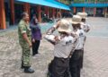 Tingkatkan Kedisiplinan dan Wasbang Generasi Muda, Babinsa Koramil 0201-01/MP Dampingi Kegiatan Persami KKRI