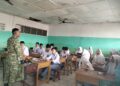 CEGAH TAWURAN DAN KENAKALAN REMAJA, BABINSA KELURAHAN PEKAN LABUHAN SAMBANGI PELAJAR SMK YASPI LABUHAN