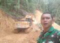 Kodim 0206/Dairi Perkuat Pembangunan Desa, Dansatgas Pantau Percepatan Jalan TMMD