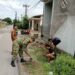 CIPTAKAN LINGKUNGAN BERSIH,BABINSA KORAMIL 0201-16/TM BERSAMA WARGA GOTONG ROYONG DI DESA TANJUNG BARU