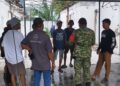 BABINSA KOMSOS BERSAMA KEPLING, MANDOR DAN PEKERJA RENOVASI PUSKESMAS PEKAN LABUHAN
