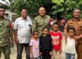 Dansatgas TMMD ke 130 Kodim 0209/Labuhanbatu, Anak Warga Minta Berfose Ria