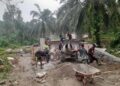 Kodim 0212/TS Bangun Jembatan Beton di Paluta Capai 95 Persen