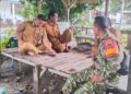 Tingkatkan Binter,Babinsa Ngobrol Santai dengan Para Kadus