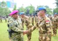PANGKORMAR SAMBUT KEPULANGAN SATGAS BGC TNI KONGA XXXIX-G MONUSCO, APRESIASI PENGABDIAN PRAJURIT DALAM MISI PERDAMAIAN DUNIA