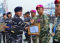 KASAL PIMPIN UPACARA HARI SUMPAH PEMUDA DI KRI SRIWIJAYA-100, ANUGERAHKAN SAMKARYANUGRAHA DAN PENGHARGAAN KEPADA PRAJURIT BERPRESTASI