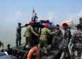 TNI AL GAGALKAN PENYELUNDUPAN 22 KOLI BALPRES ASAL MALAYSIA DI PERAIRAN SEBATIK